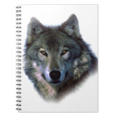 Gray Wolf Eyes Notizblock (Vorderseite)