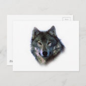 Gray Wolf Eyes Postkarte (Vorne/Hinten)