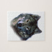 Gray Wolf Eyes Puzzle (Horizontal)