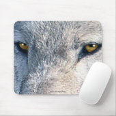 Gray Wolf Eyes Wildlife Art Mousemat Mousepad (Mit Mouse)