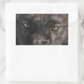 GRAY WOLF EYES Wildlife Supporter Stickers (Tasche)