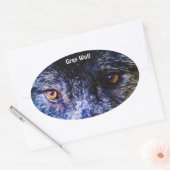 GRAY WOLF EYES Wildlife Supporter Stickers (Umschlag)