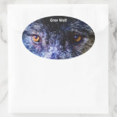 GRAY WOLF EYES Wildlife Supporter Stickers (Tasche)