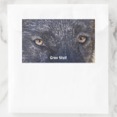 GRAY WOLF EYES Wildlife Supporter Stickers (Tasche)