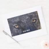 GRAY WOLF EYES Wildlife Supporter Stickers (Umschlag)