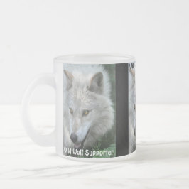 GRAY WOLF EYES Wildlife Supporter Trinkbehälter Mattglastasse