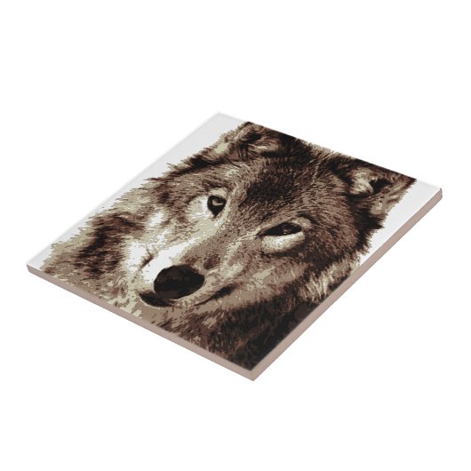 Gray Wolf Fliese (Seite)