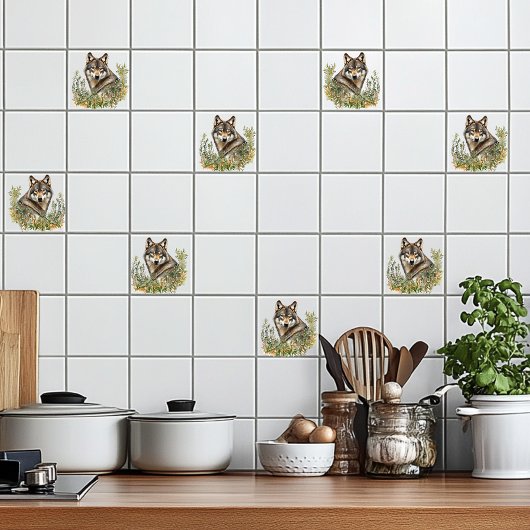 Gray Wolf Fliese