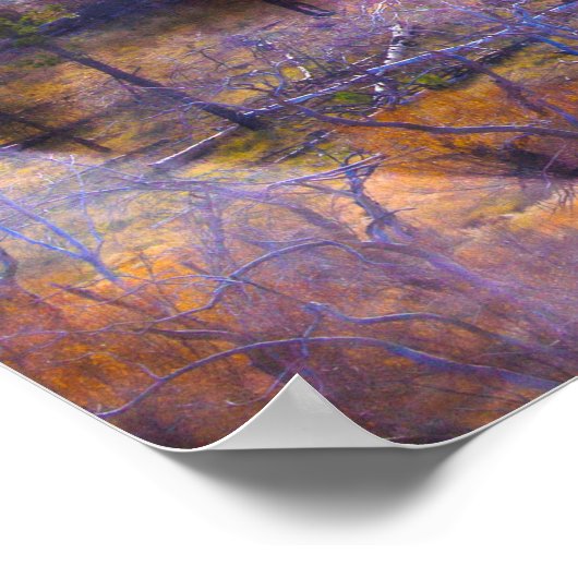 GRAY WOLF FOLGEN DEM FLUSS POSTER (Ecke)