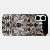 Gray Wolf Geometric Portrait Case-Mate iPhone Hülle (Rückseite (Horizontal))
