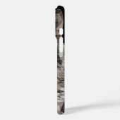 Gray Wolf Geometric Portrait Case-Mate iPhone Hülle (Rückseite / Links)