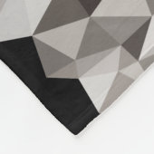 Gray Wolf Geometric Portrait Fleecedecke (Ecke)