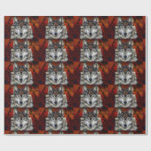 GRAY WOLF GESCHENKPAPIER (Flach)