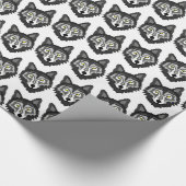 Gray Wolf Geschenkpapier (Ecke)