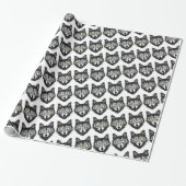 Gray Wolf Geschenkpapier (Ungerollt)