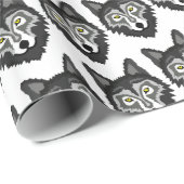 Gray Wolf Geschenkpapier (Rolleneckpunkt)