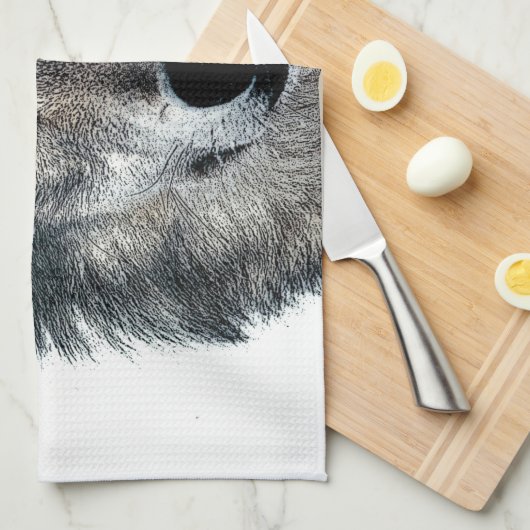 Gray Wolf Geschirrtuch (Viertel Falte)