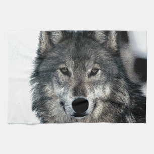 Gray Wolf Geschirrtuch