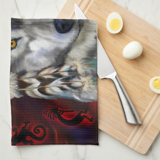 GRAY WOLF GESCHIRRTUCH (Viertel Falte)