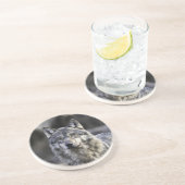 Gray Wolf Getränkeuntersetzer (Seite)