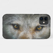 Gray Wolf Golden Eyes Wildlife Geschenk Case-Mate iPhone Hülle (Rückseite (Horizontal))