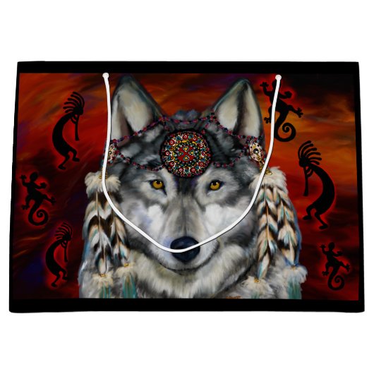 GRAY WOLF GROßE GESCHENKTÜTE (Vorderseite)