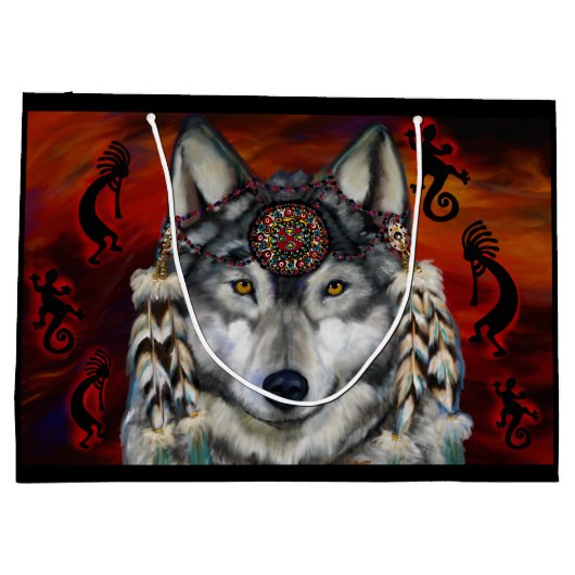 GRAY WOLF GROßE GESCHENKTÜTE (Rückseite)