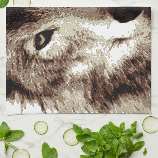 Gray Wolf Handtuch (Gefaltet)