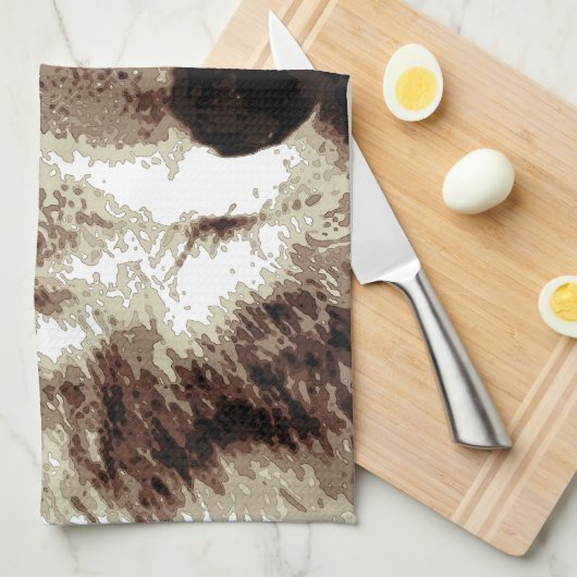 Gray Wolf Handtuch (Viertel Falte)