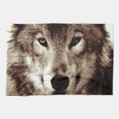 Gray Wolf Handtuch (Horizontal)