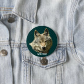 Gray Wolf Head Wildlife-Lover Collector Abzeichen Button (Beispiel)