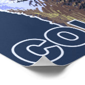 Gray Wolf HowlingColorado Poster (Ecke)