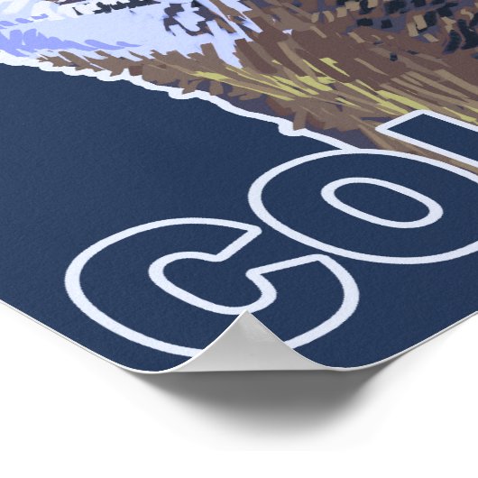 Gray Wolf HowlingColorado Poster (Ecke)