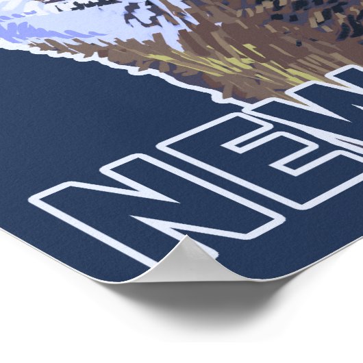 Gray Wolf HowlingNew Mexico Poster (Ecke)