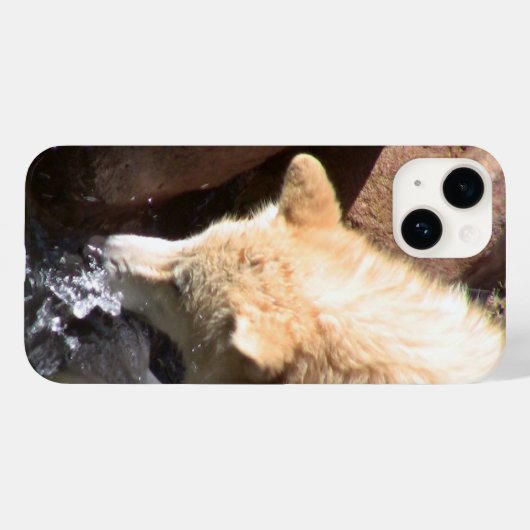 Gray Wolf Iphone Case (Rückseite (Horizontal))