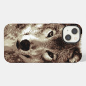 Gray Wolf iPhone Hülle (Rückseite (Horizontal))
