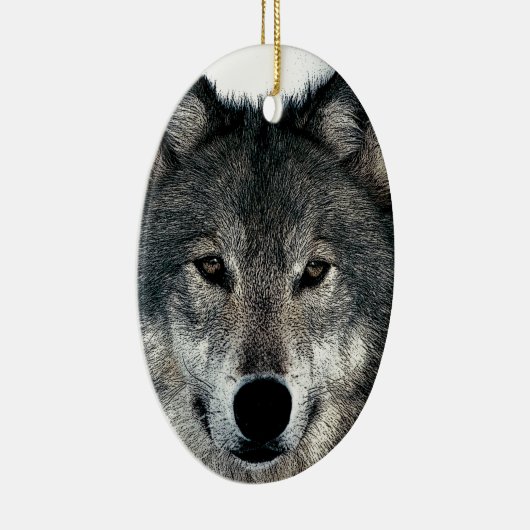 Gray Wolf Keramikornament (Rechts)