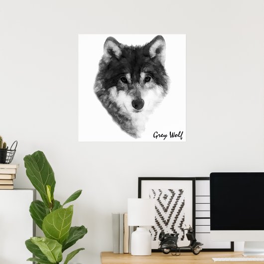 Gray Wolf Klassik Poster (Heimbüro)