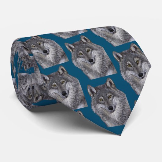 Gray Wolf Krawatte (Gerollt)