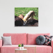 Gray Wolf Leinwand (Insitu (Wohnzimmer))