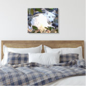 Gray Wolf Leinwand (Insitu (Schlafzimmer))