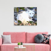 Gray Wolf Leinwand (Insitu (Wohnzimmer))
