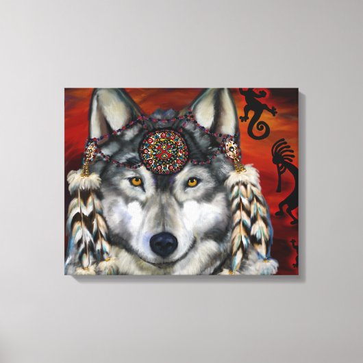 Gray Wolf Leinwanddruck (Vorderseite)