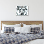 Gray Wolf Leinwanddruck (Insitu (Schlafzimmer))