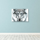 Gray Wolf Leinwanddruck (Insitu (Holzboden))