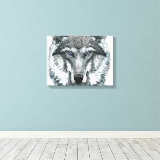 Gray Wolf Leinwanddruck (Insitu (Holzboden))