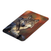 Gray Wolf Magnet (Linke Seite)
