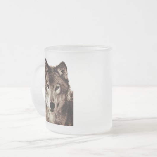 Gray Wolf Mattglastasse (Vorderseite Links)