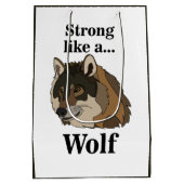 Gray Wolf Mittlere Geschenktüte (Rückseite)