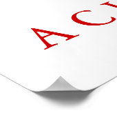 Gray Wolf Motivierend einzigartig kreativ Poster (Ecke)